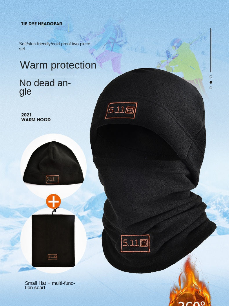 Winter Polar Coral Hat Fleece Balaclava Men Face Warmer Beanies Thermal Head Cover Tactical Military Sports Scarf Caps
