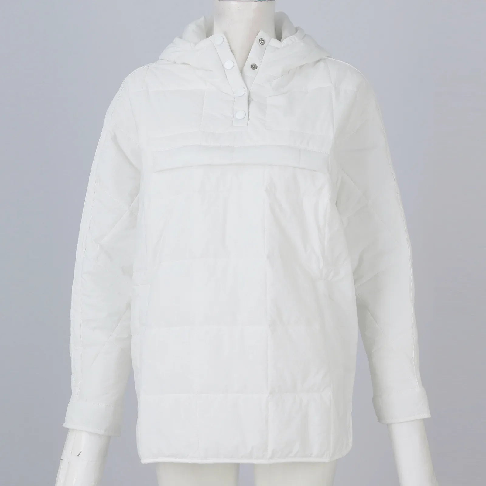 Quilted Jackets for Women Lightweight Long Sleeve Button Down Jacket Warm Winter Coat Outerwear with Pockets Ropas De Mujeres