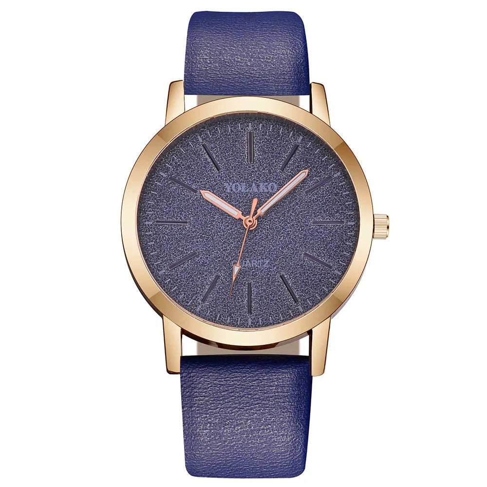 Women'S Fashion Quartz Simple Wristwatch Circular Dial Simple Scale Minimalist Elegant Ladies Watches Ladies Watch Gift