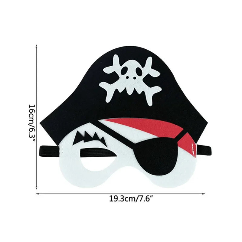 Halloween Pumpkin Ghost DIY Mask Children's Ghost Festival Party Makeup Dance Props Halloween Decoration Supplies Felt Eye Mask