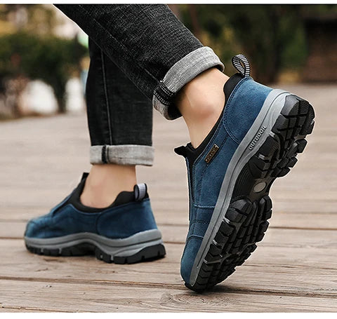 Men's non-slip casual sports shoes wear-resistant hiking shoes Outdoor 2025 fashion comfortable flat walking shoes for men