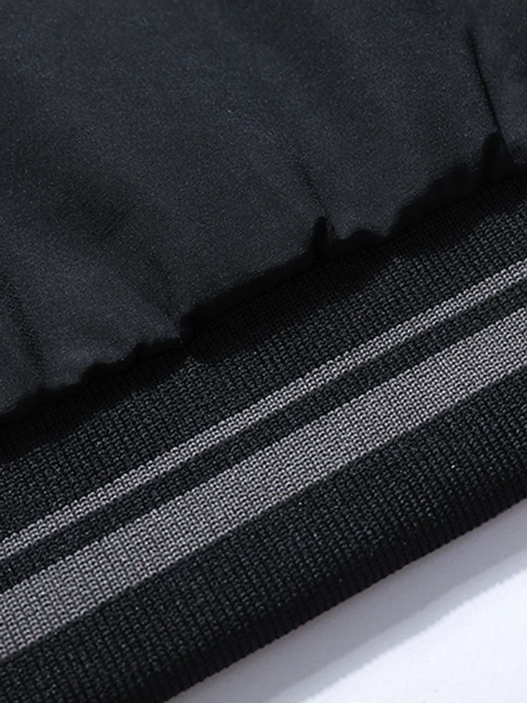 Business Jacket Men New Fashion Trend Spring Autumn Double-Sided Comfortable Jackets Versatile Stand Up Collar Workwear Coat Man