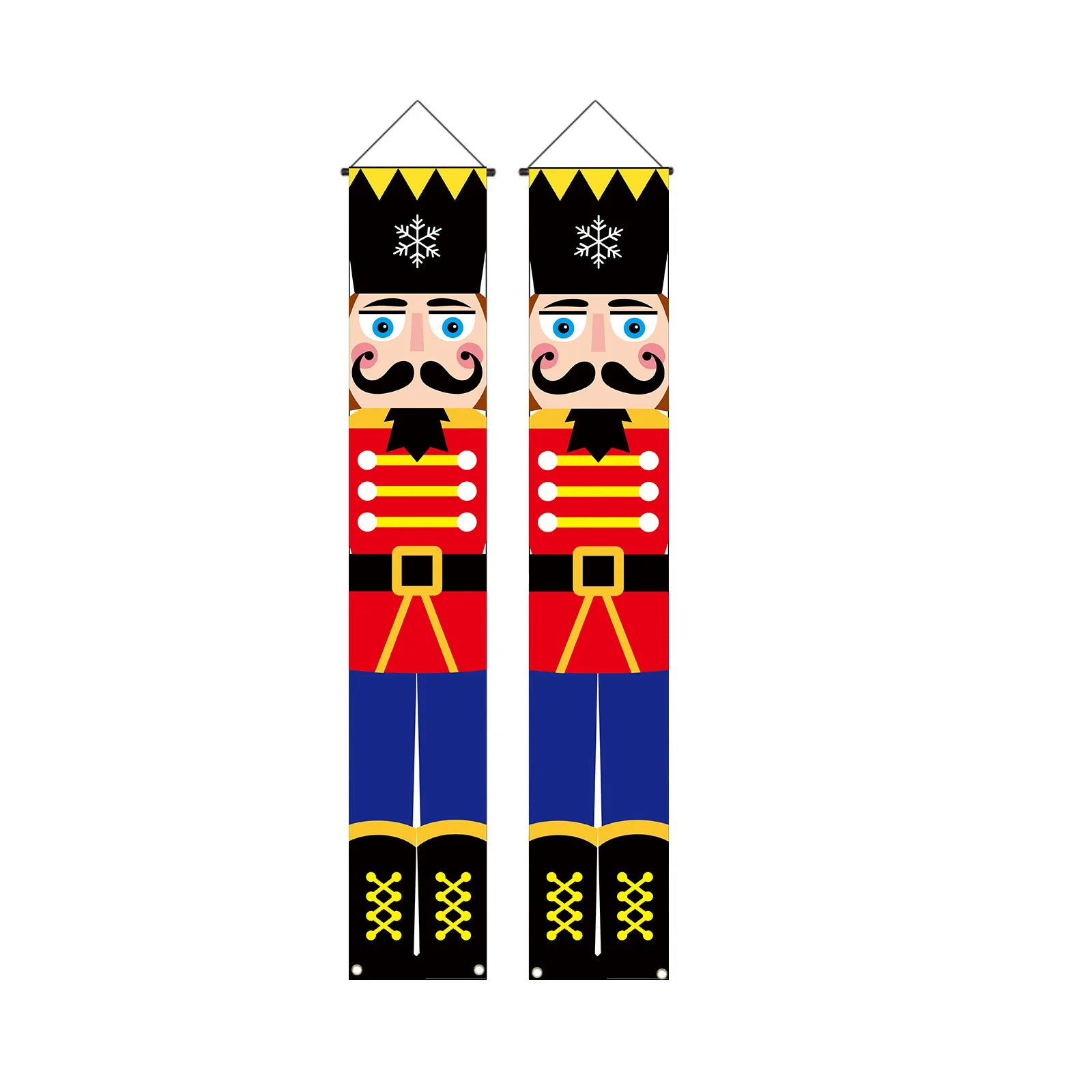 New Christmas Nutcracker King Series Couplets New Year's Party Soldiers Porch Atmosphere Decoration Door Curtains Flag Hangers