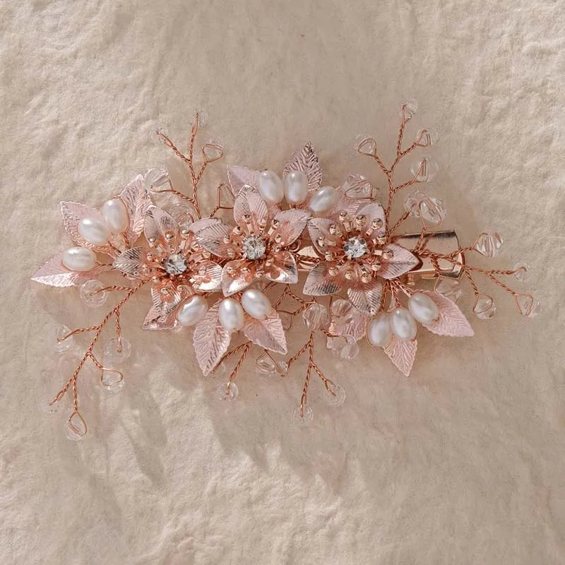 Hot Sales Women Hair Accessories Rhinestones Party Hair Clip Wedding Ceremony Hair Pin Bridal Party Head Jewelry Bride Headpiece