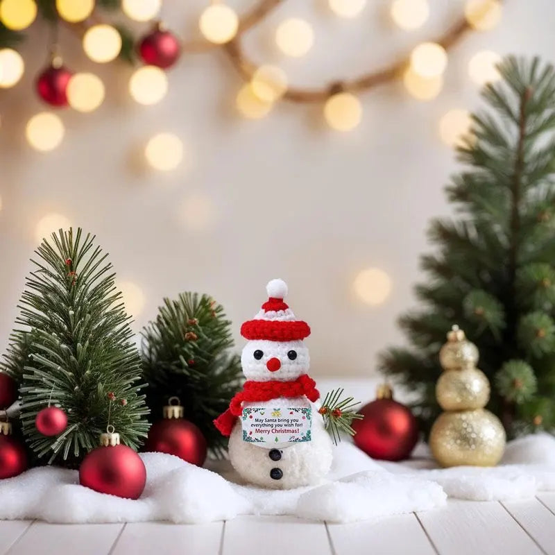 Christmas Ornaments Crochet Home Room Decoration Handmade Emotional Support Knitted Potato Home Decor Christmas Party Gift