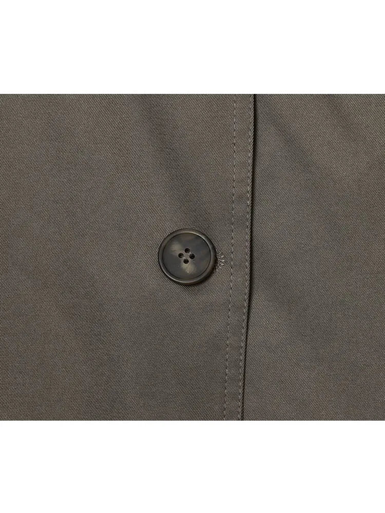 Women's Jacket 2025 New Women Fashion Long Sleeve Laple With Belt Jackets Women Autumn Winter High Street Short Coats