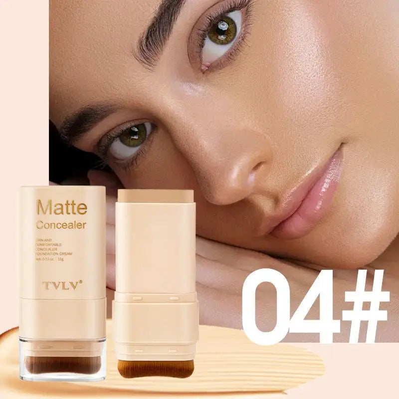 Two In One Double Head Foundation Make-up Stick Facial Foundation Make-up Makeup Matte Concealer Smooth Makeup Tool