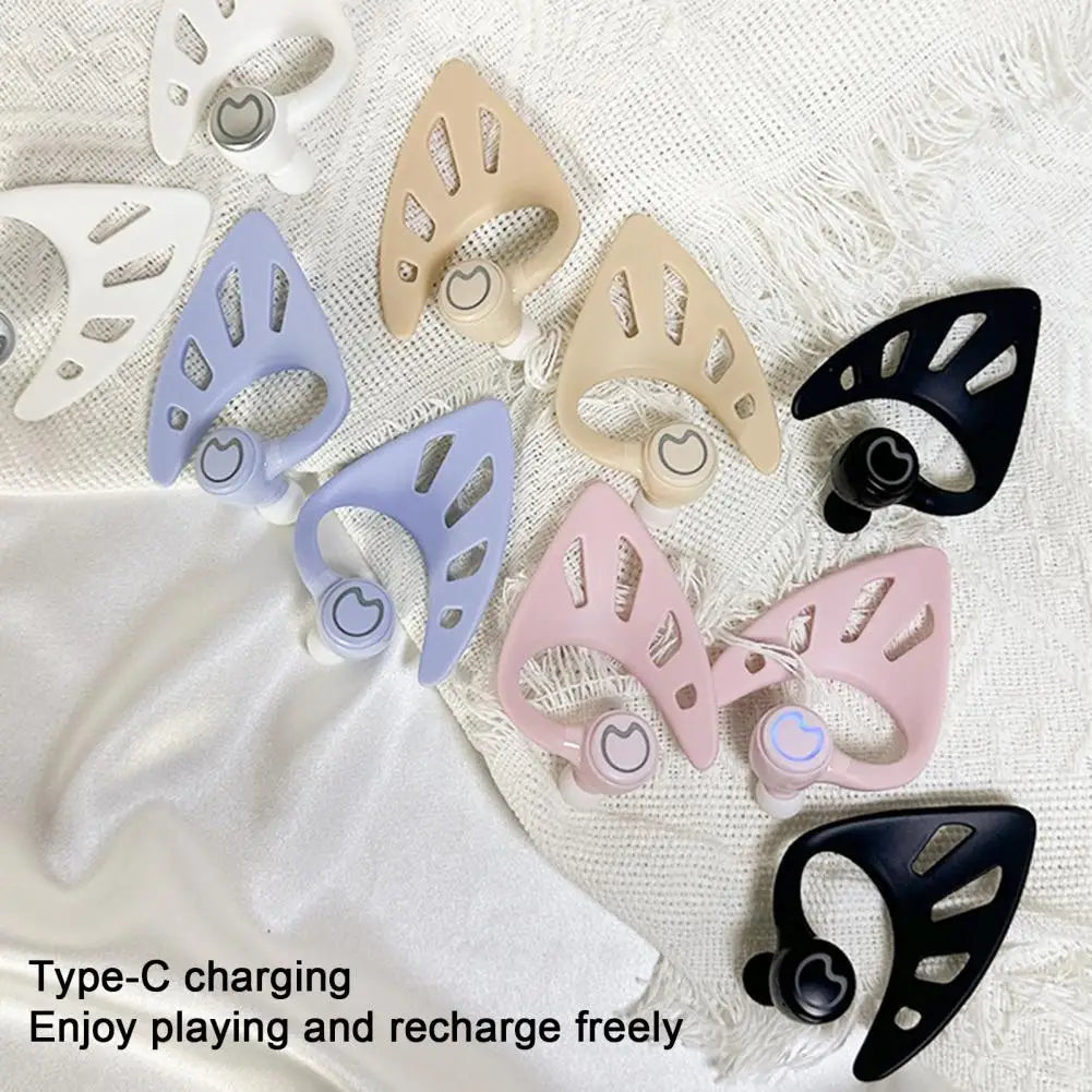 Earphone Earphone Wireless Elf Ear Headphones with Stereo Sound Stable Connection Noise Reduction Bluetooth-compatible for An
