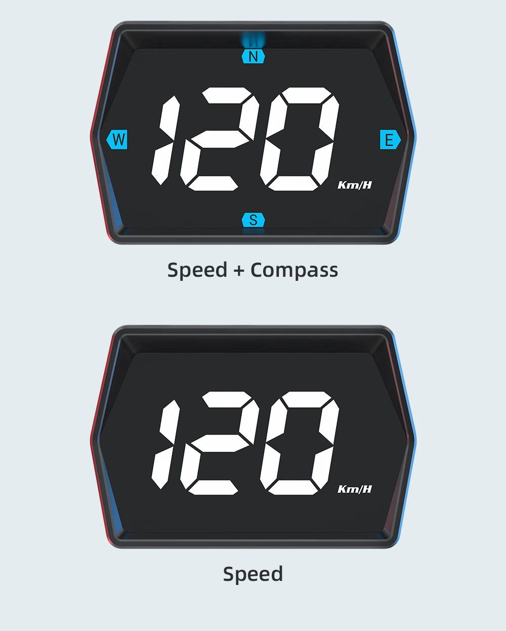 G20 GPS Display Car Digital Speedometer HUD Head-Up Display Eletronics Speed Alarm Gadgets Inteligent Compass For All Car Custom