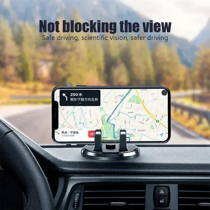 Car Phone Holder Stands Rotatable Support Anti Slip Mobile 360 Degree Mount Dashboard GPS Navigation Universal Auto Accessories