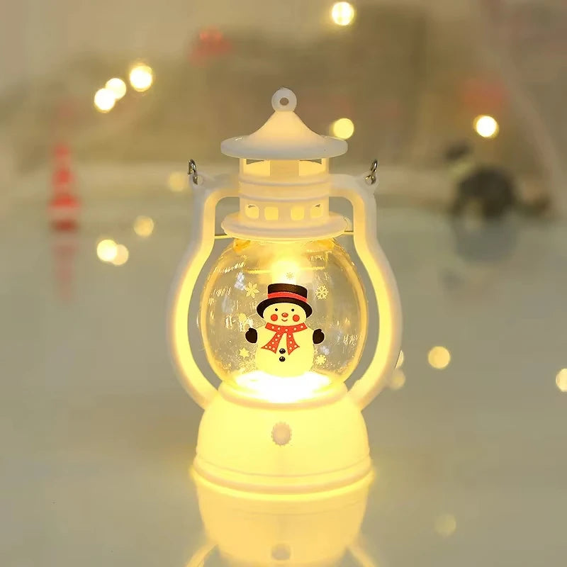 Christmas Ornaments LED Lantern Light Santa Claus Merry Christmas Decorations for Home Xmas Santa for Baby New Year Gift