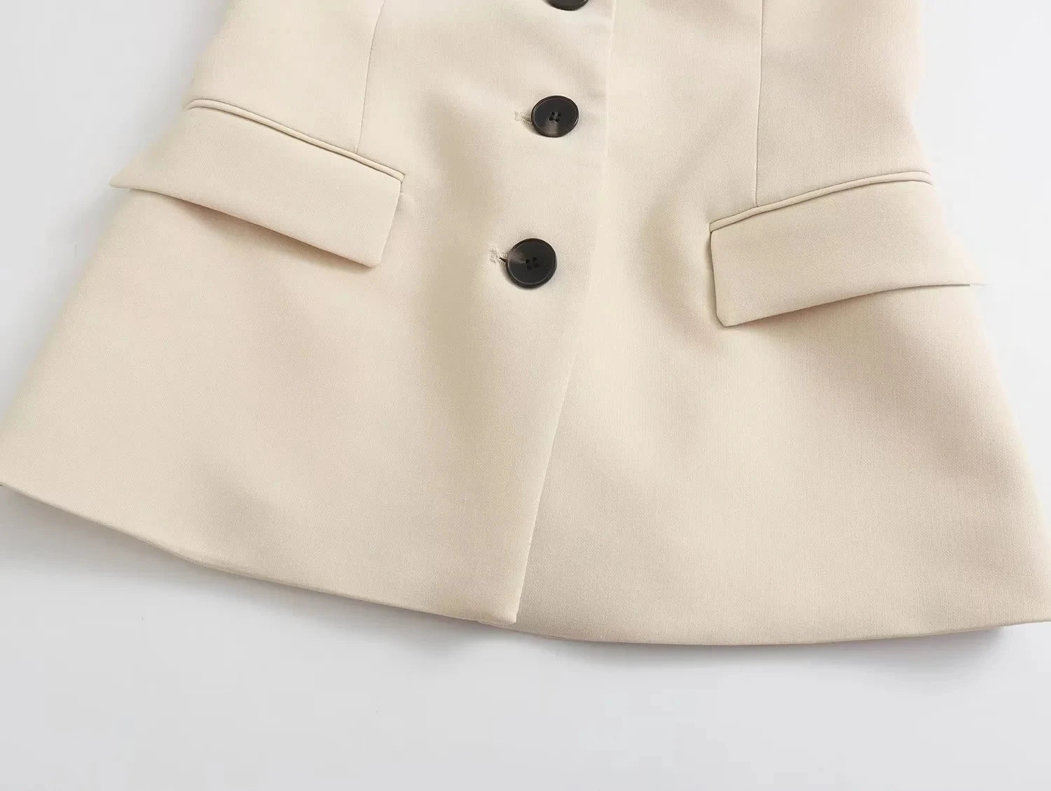 HH Women Elegant Solid Pant Suit Front Button Strapless Sexy Tank Tops + Side Slit Trouser Female Fashion Streetwear Sets