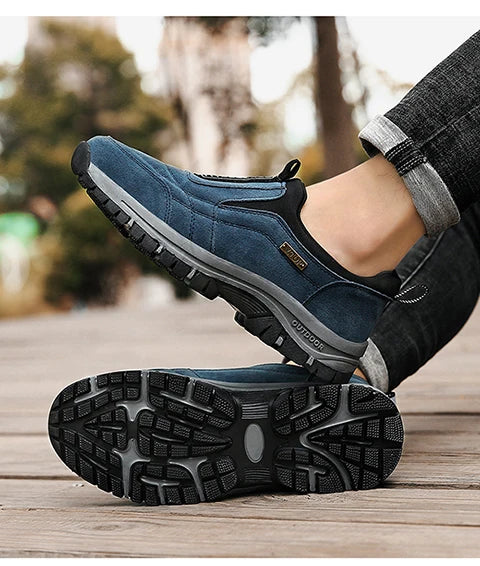 Men's non-slip casual sports shoes wear-resistant hiking shoes Outdoor 2025 fashion comfortable flat walking shoes for men