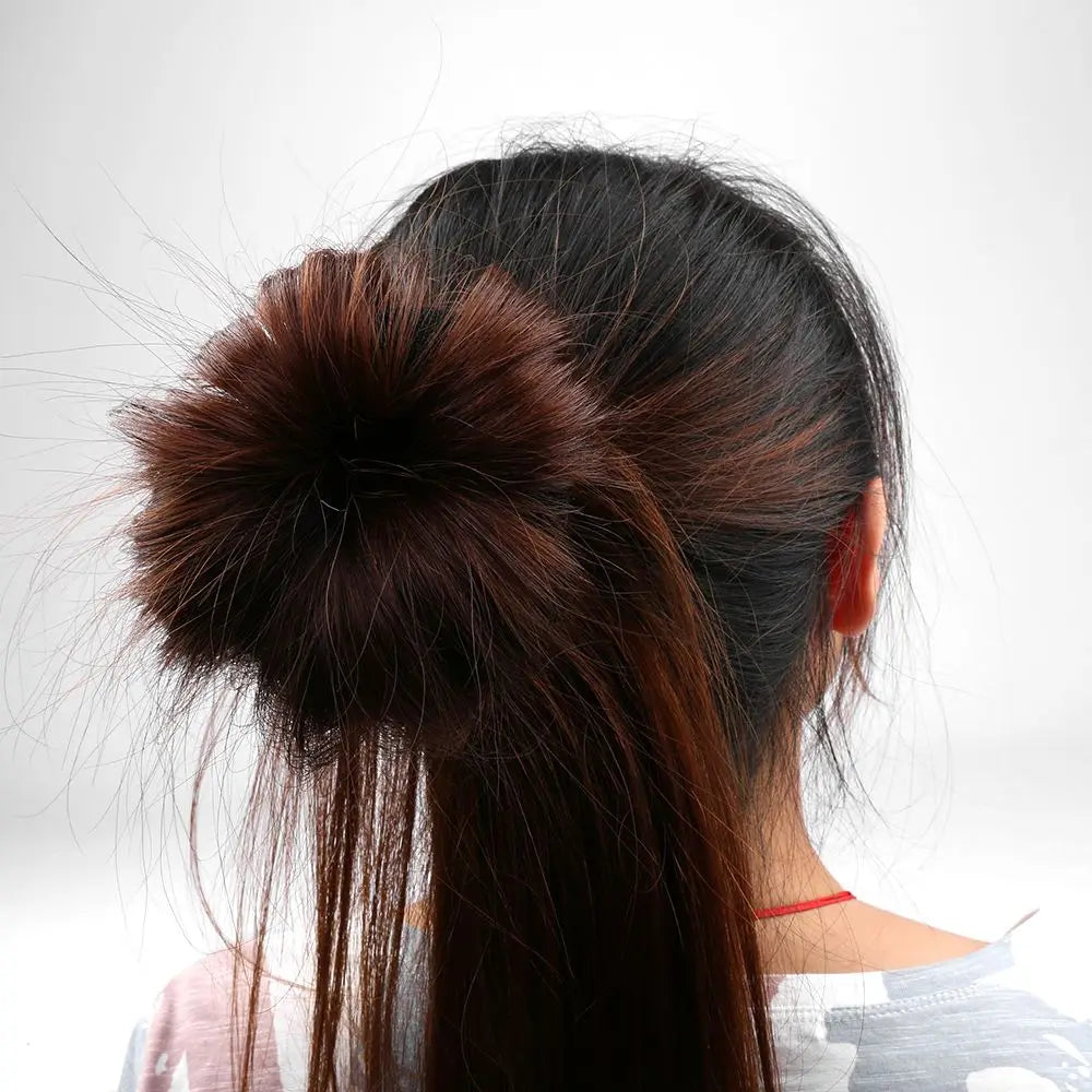 Head Hair Accessories Female Easy Big Ring Bird's Nest Bun Maker Women Hair Ring Korean Style Ponytail Holder Hairstyle Tools