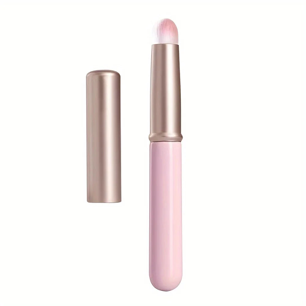 1 Lip Brush, Concealer Brush, Lip Gloss Brush, Concealer Brush With Cover, Makeup Tool Soft Brush Head To Make Lip Makeup.