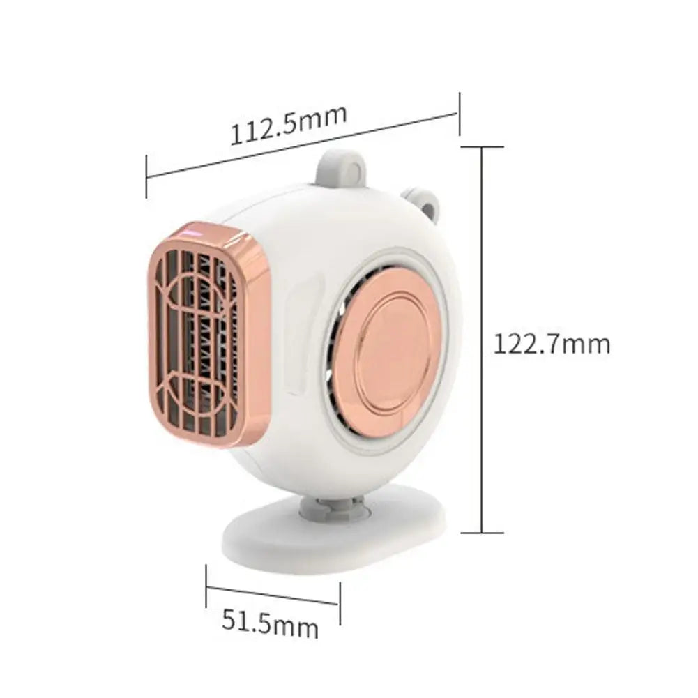 12V/24V Car Heater Winter Fast Heating Car Mini Hot Air Fan Adjustable Vehicle Dashboard Small Space Saving Car Heater
