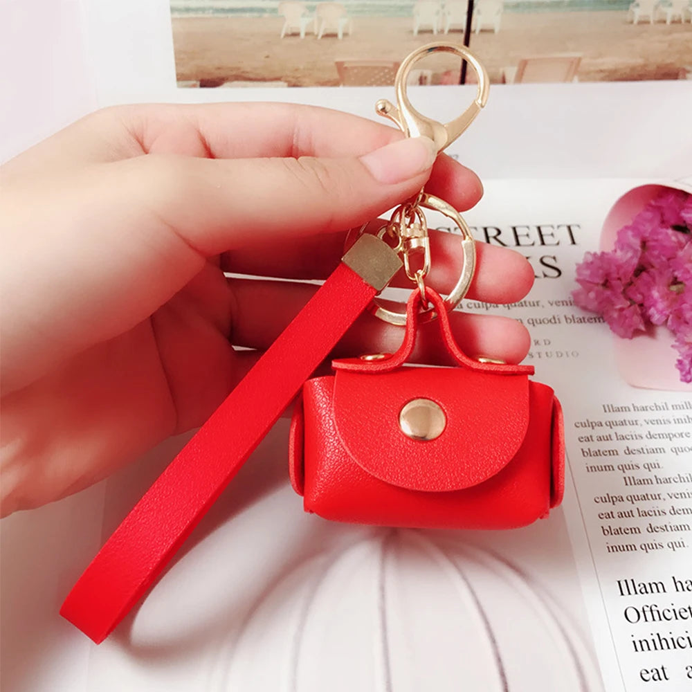 Women Gifts Creative Lovely Car Accessories Purse Pendant Bag Keychains Mini Bag Keyring