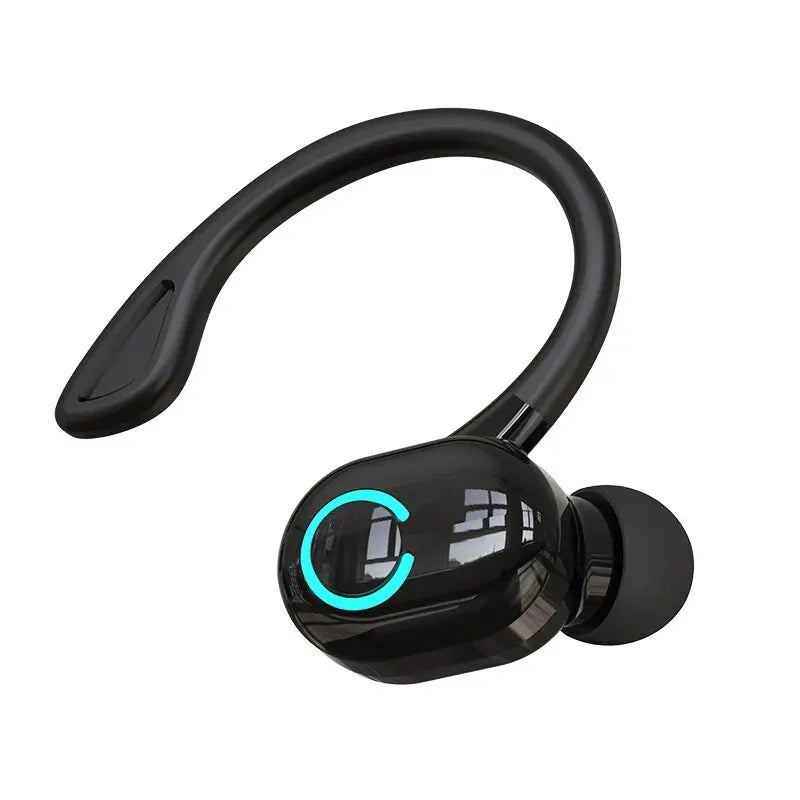Bluetooth 5.2 Ear Hook Earphones Wireless Headphone Mini Handsfree Waterproof Sport Music Headset Single Right Earbuds with Mic