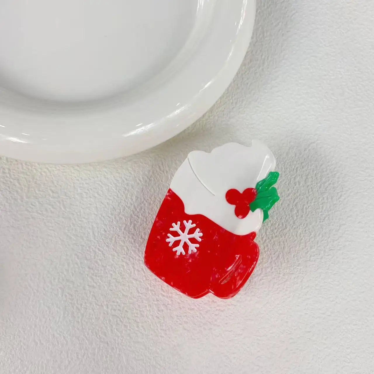 2025 NEW Winter Christmas Series Hair Claw Acetate Claw Clips Rhinestone Snowflake Hair Clips Hair Accessories for Women Girls