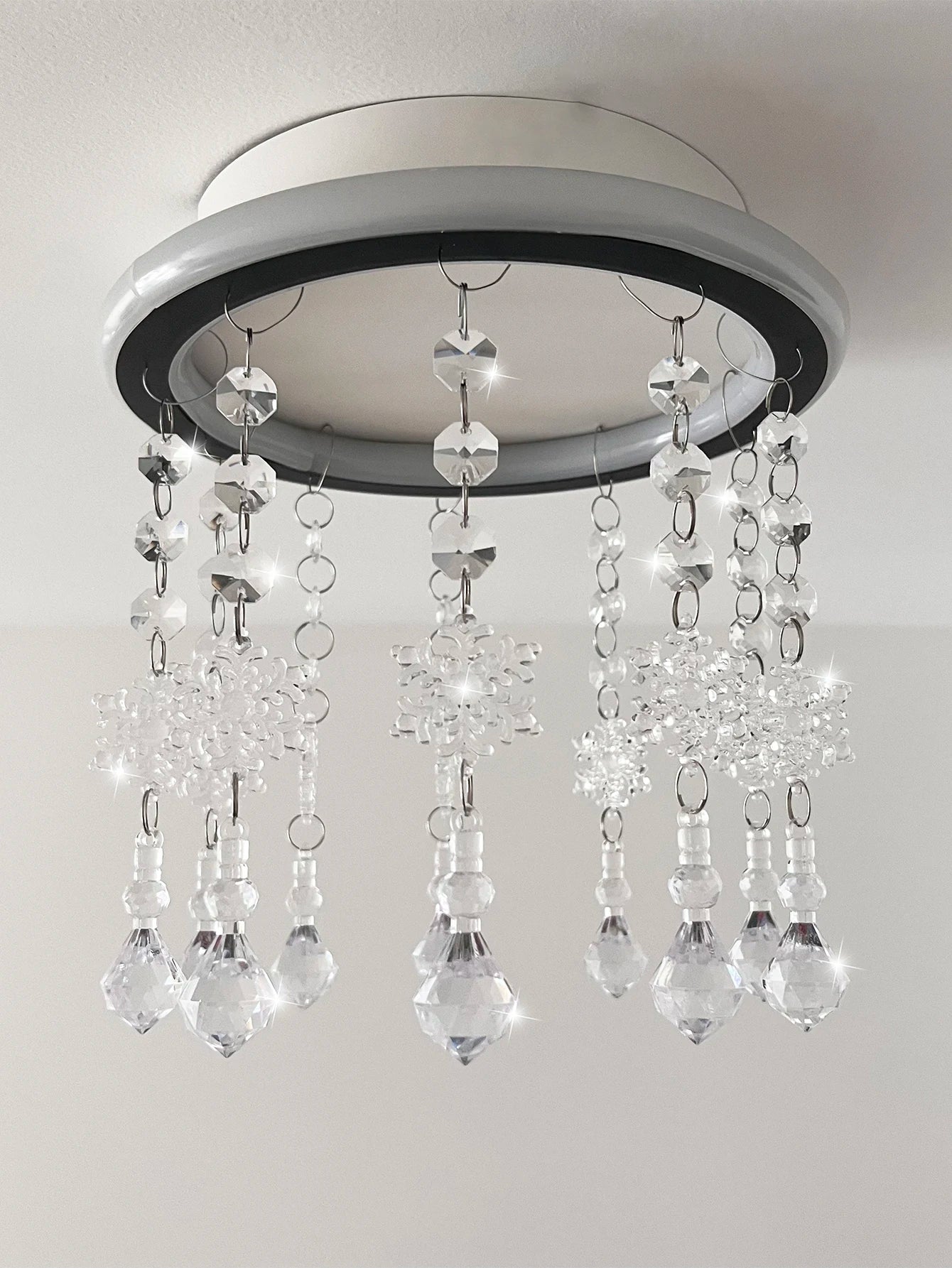 Outdoor Christmas Decoration Pendants, Curtains, Door Curtains, Home, Wedding Decor, Christmas Tree, Patio, 12Pcs