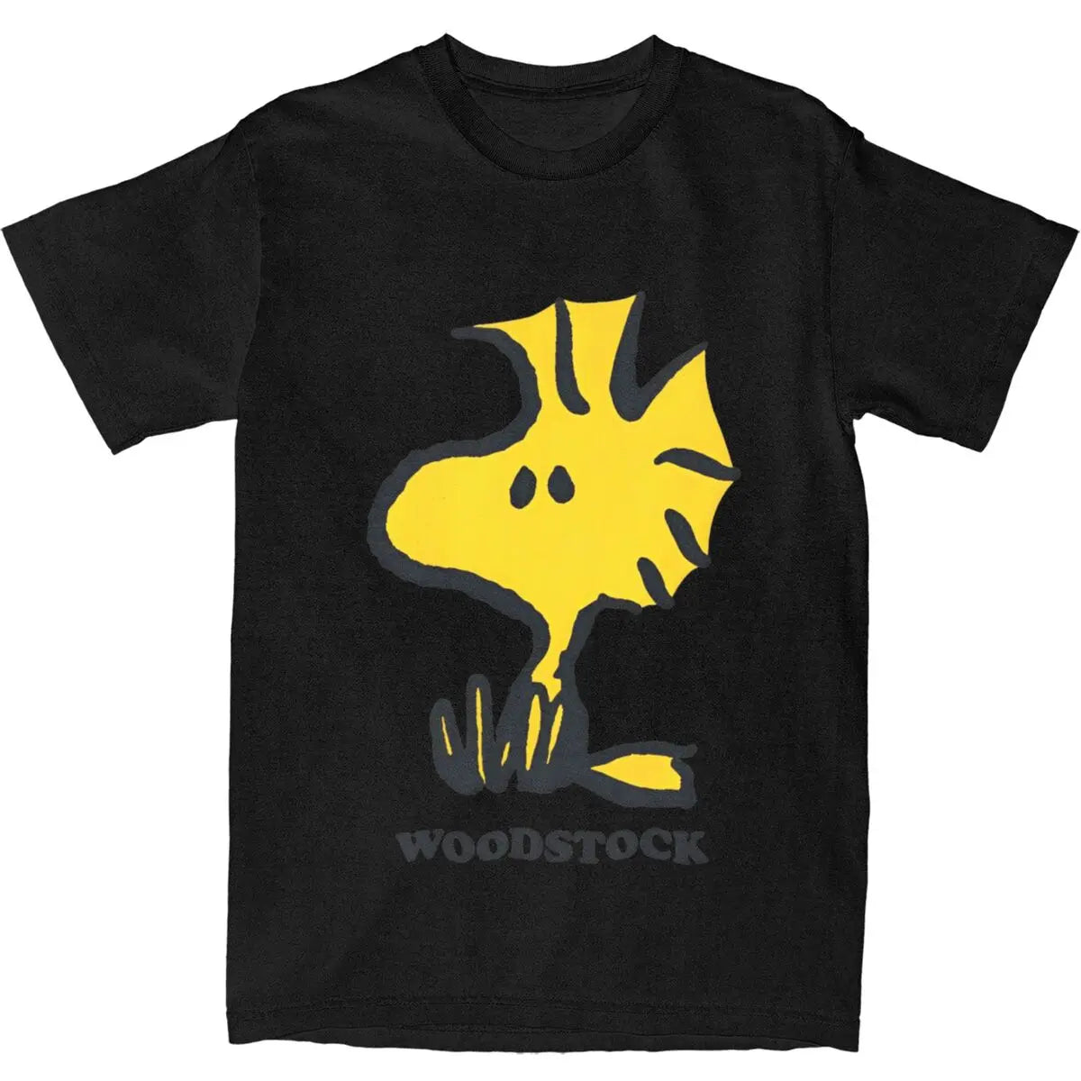 Men Women T Shirt Woodstock Cartoon T-Shirts Trendy Cool Summer Tees Funny Custom Logo 100 Cotton Clothing Gift Idea