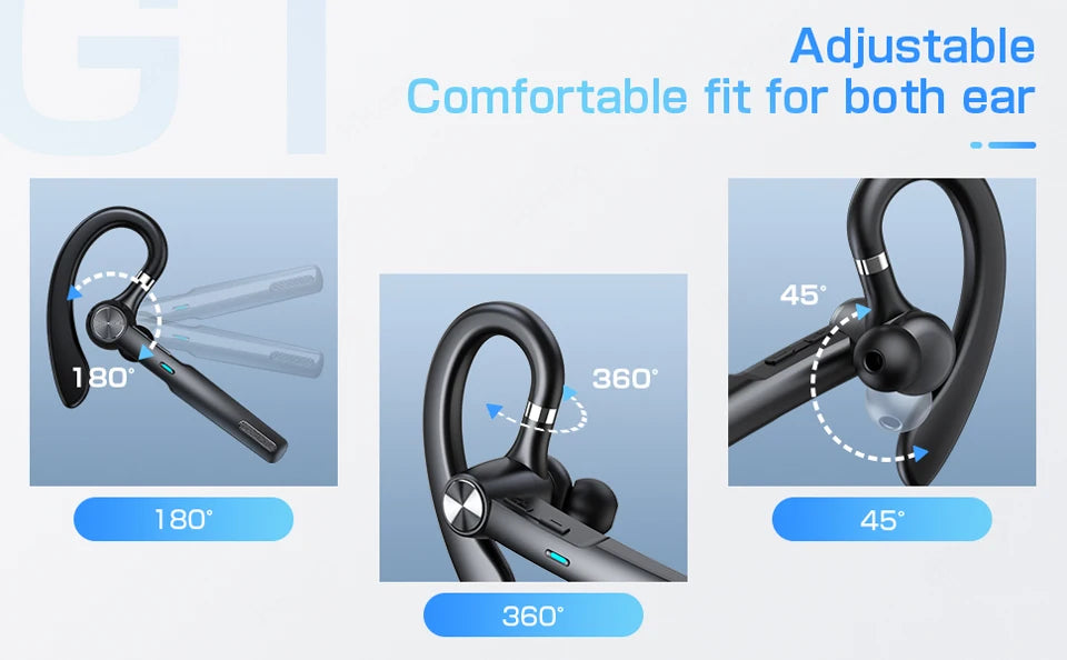 Wireless Headphones Bluetooth Headset With Microphone Earphones  Handsfree Noise Canceling Audifonos Talking Business Driving