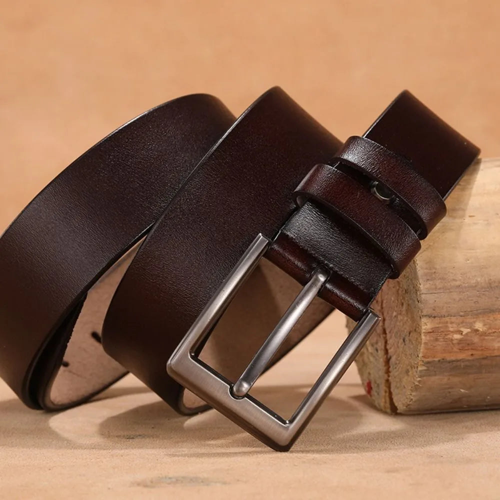 Waist Accessories Retro Men Belt Versatile Classic Leather Belt Durable Waist Belts Business Wear