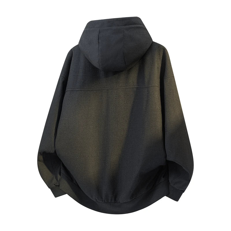 Men's Outdoor Sports Leisure Jacket Comfortable Versatile in Spring Autumn Trends Windproof Breathable with A Hat Jacket