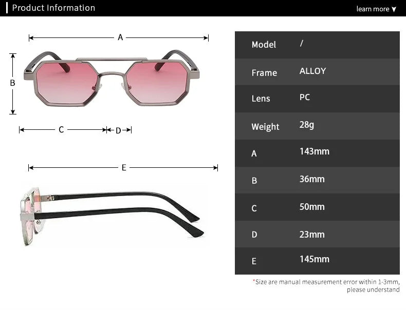 Stylish Metal Sunglasses with Dual-Tone Frame - Gradient Blue Lenses, Square Shape, Modern Fashion Accessory