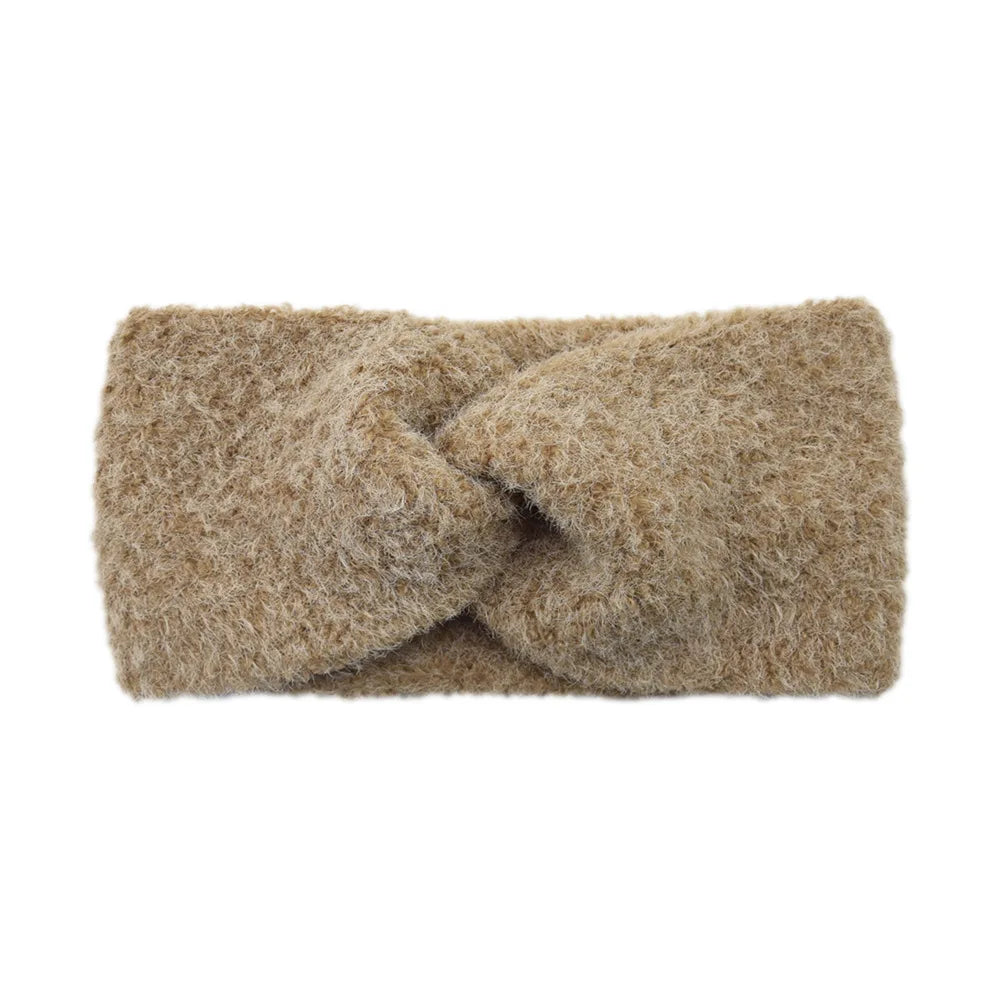 Winter Woolen Headbands Soft Elastic Ear Warmer Cross Headwrap Turban Wide Brim Headwear for Women Girl Fashion Hair Accessories