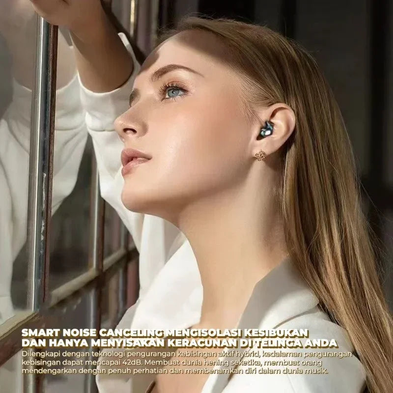 Wireless Headphones Bluetooth Earphones Bass Noise Reduction Hi-fi Music Wireless Earphones with Digital Power Display