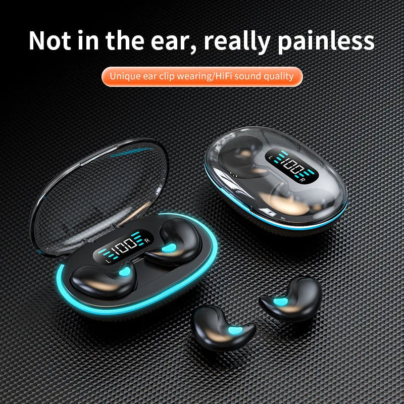 2025 X55 Bluetooth Wireless Headphones Earbuds Ear Hooks Bluetooth Earphones Bass Noise Reduction Earbuds HiFi Stereo Headsets