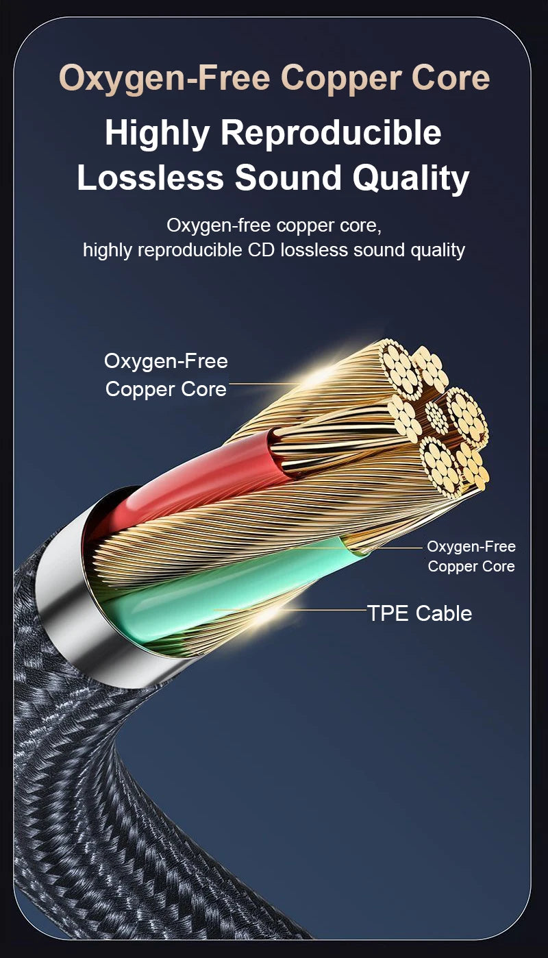 2025 Newest Wired Earphone With Microphone Hifi Music Monitor Bass Headphones Noise Cancelling Headset For Sport Gaming Earbuds