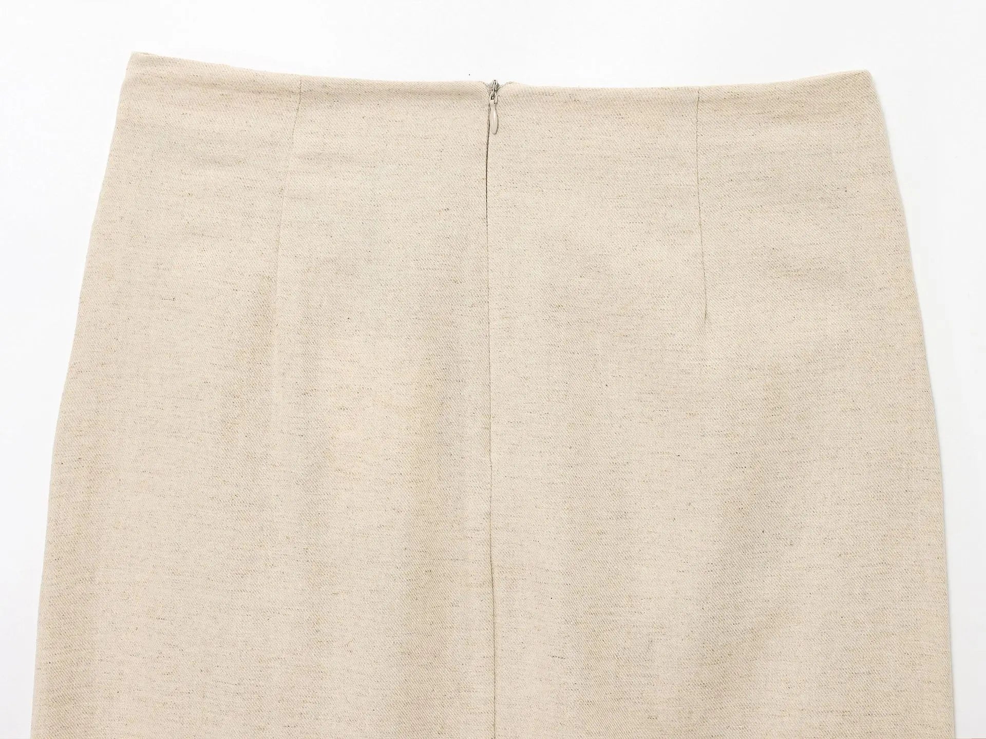 2025 New Women's Suit Summer Suit Casual Simple Multifunctional Pleated Lapel Sleeveless Short Top Paired with Buckle Slit Skirt