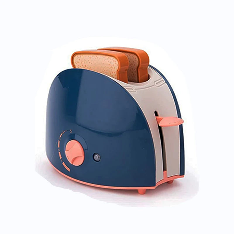 Kitchen Home Appliances Kids Pretend Play Set Toy Household Coffee Maker Mixer Toaster Vacuum Cleaner Playset for Children Gifts