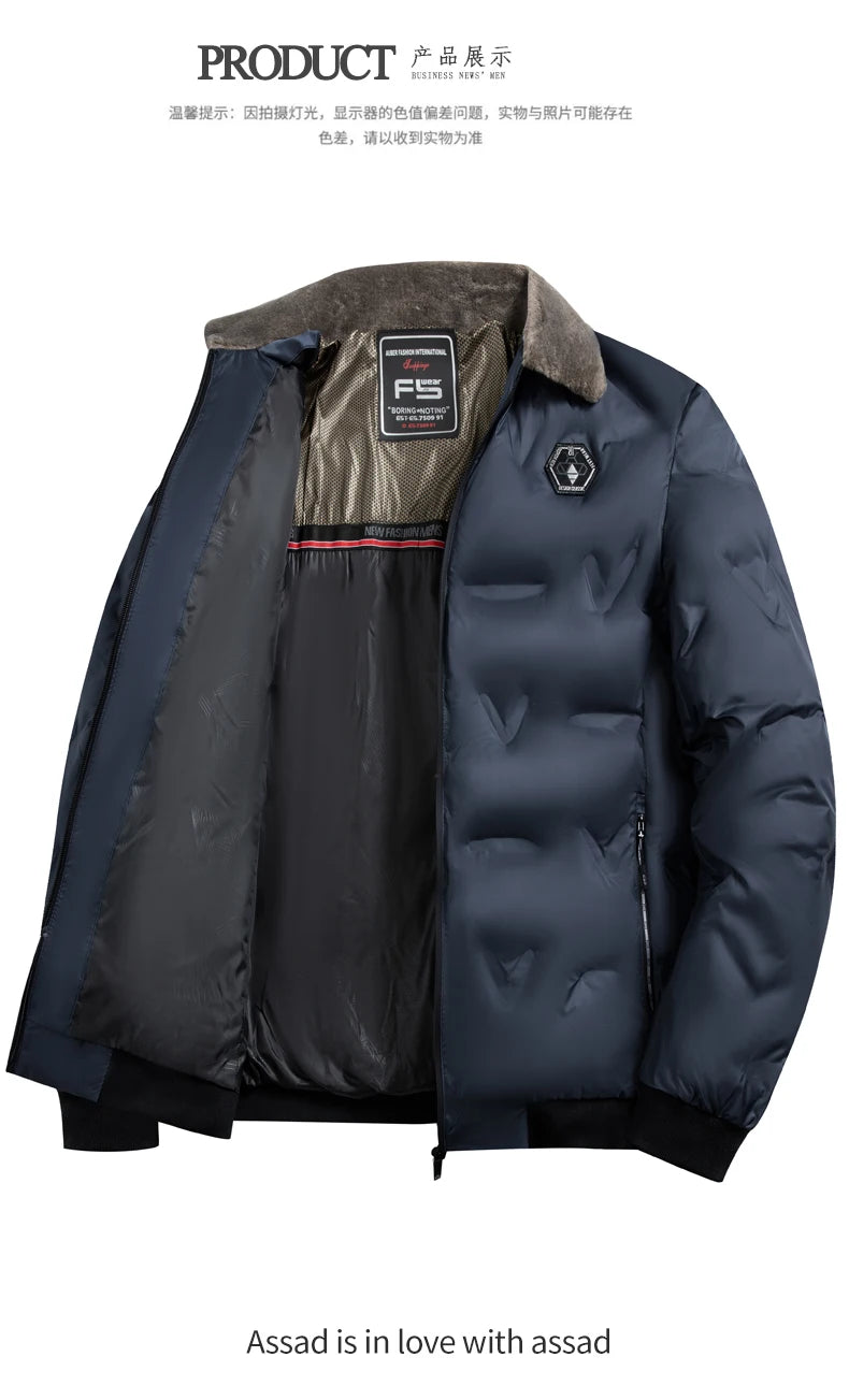 Male Jacket Men's Fashion Windbreaker Parka Coat Autumn Winter Overcoat Windproof Casual Warm Hombre New Streetwear Outdoors