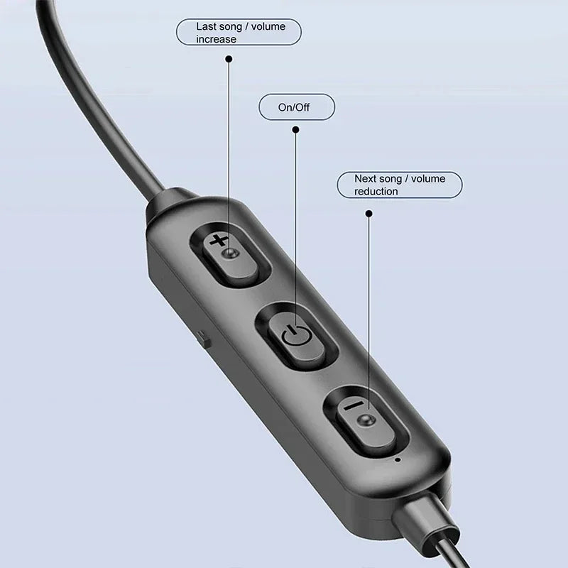 For iphone Hanging Neck Bluetooth 5.0 Wireless Sports Headset Ear Headset Bluetooth Headphones Earbuds Earphone With Mic