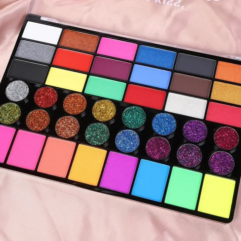 42 Color Eye Shadow Palette Face Body Painting Make Up Easy To Clean Makeup Body Paint Festival Halloween Body Paint Wholesale