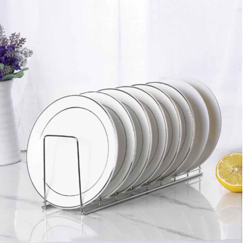 Kitchen Organizer Dish Rack Household Kitchen Drainage Rack Cooking Dish Pan Cover Stand Kitchen Accessories