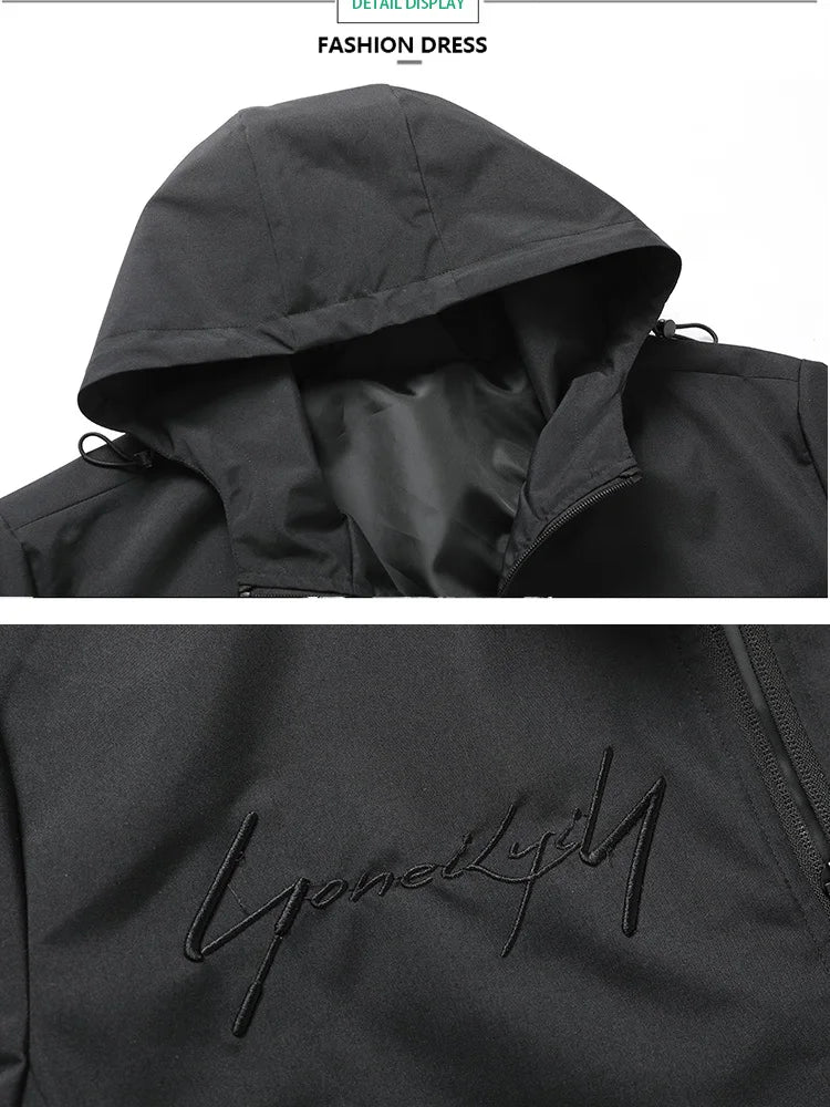 Men Jackets Autumn Hooded Coats Breathable Thin Outdoor Jacket Long Sleeve Hoodies Casual Sportwear Outwear Men's Clothing Top