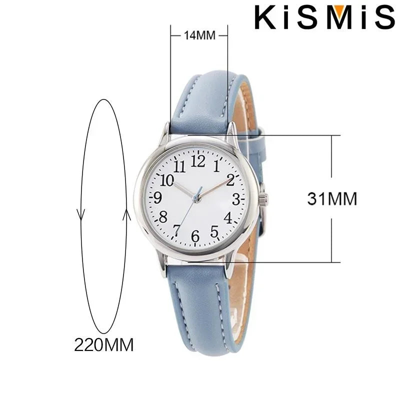 Women Quartz Watch Fashion Simple Dial Thin Bracelet Easy to Read Numerals Ladies Wristwatch Casual Stylish Watch for Women