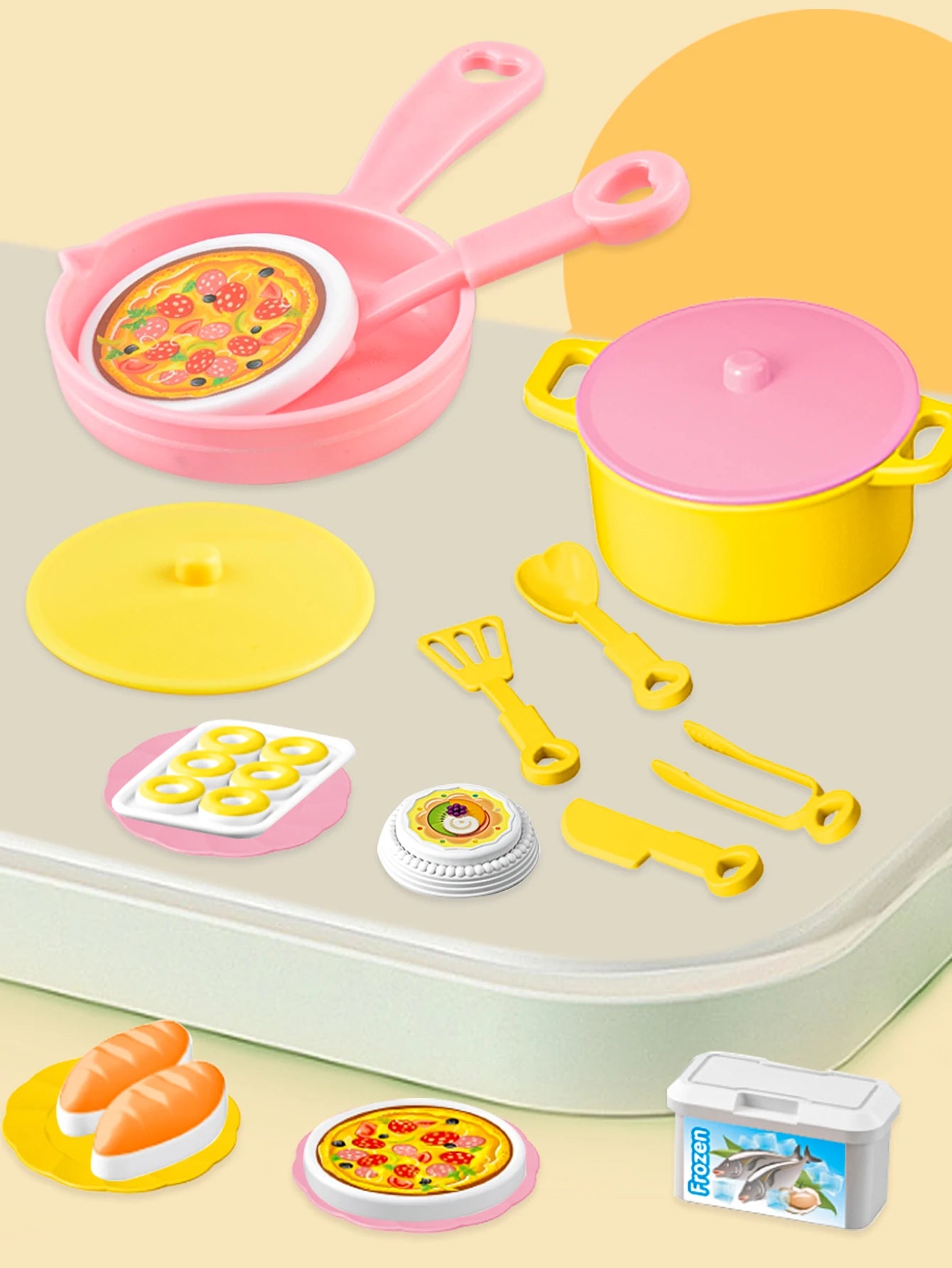 Miniature Kitchen Cooking Set Kid Toys, Food Drink Pop Cans Pretend Play Mini Kitchen Game Accessories Set House Games Gifts