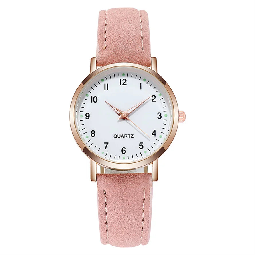 Women Watches  Luminous Leather Bracelet Simple Watch Elegant Fashion Quartz Watch Ladies Wristwatches  Montre Femme Reloj Mujer