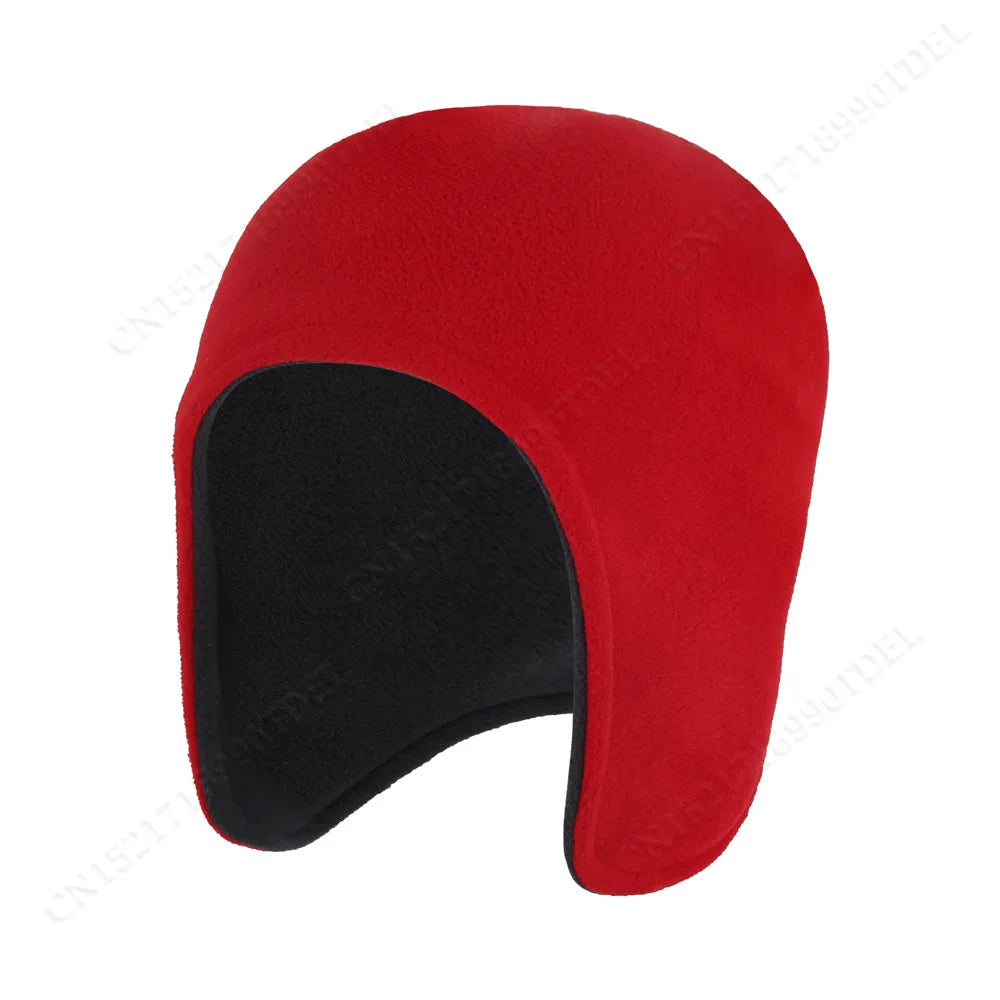 Winter Outdoor Cycling Hat Polar Fleece Windproof Ear Protection Earmuffs Sports Headgear Warm Caps Hiking Riding Caps