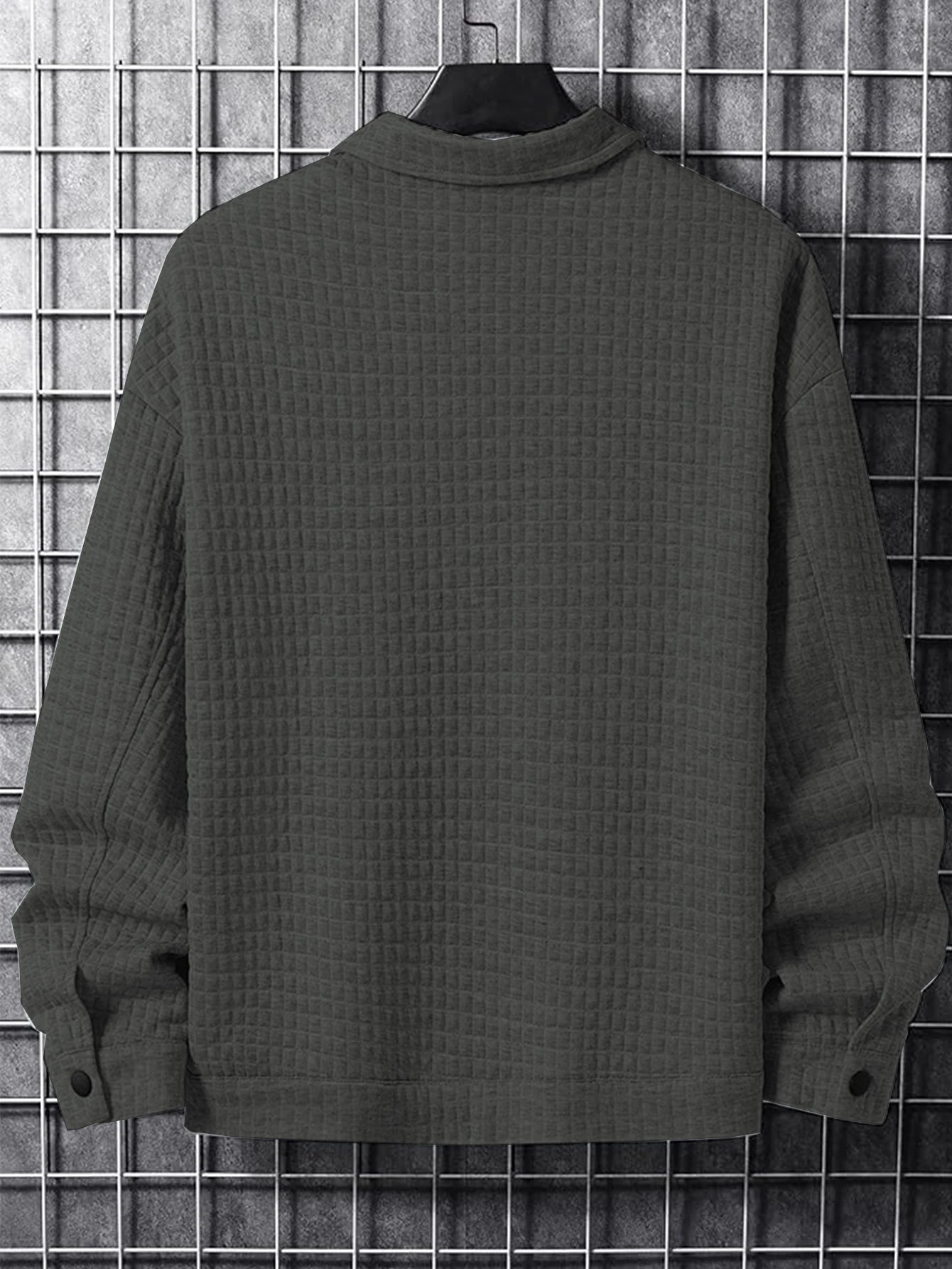 Men's Casual Plaid Jacket Coat Fashionable Outerwear Design Versatile Style Suitable for Leisure & Formal Occasions