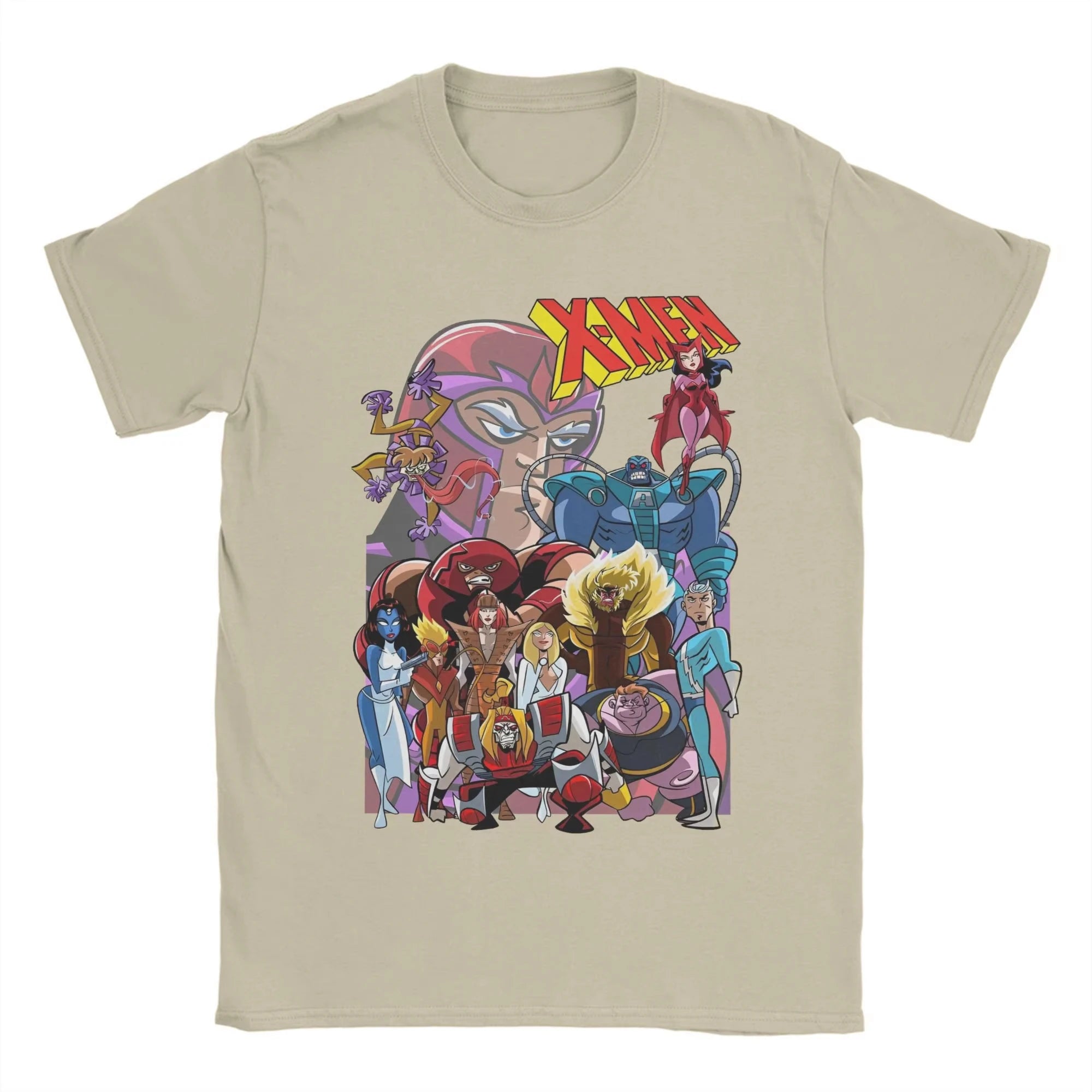 Men X-Men Wolverine T Shirts Xmen Group 100% Cotton Tops Funny Short Sleeve Crew Neck Tees Original T-Shirt Unisex Fashion