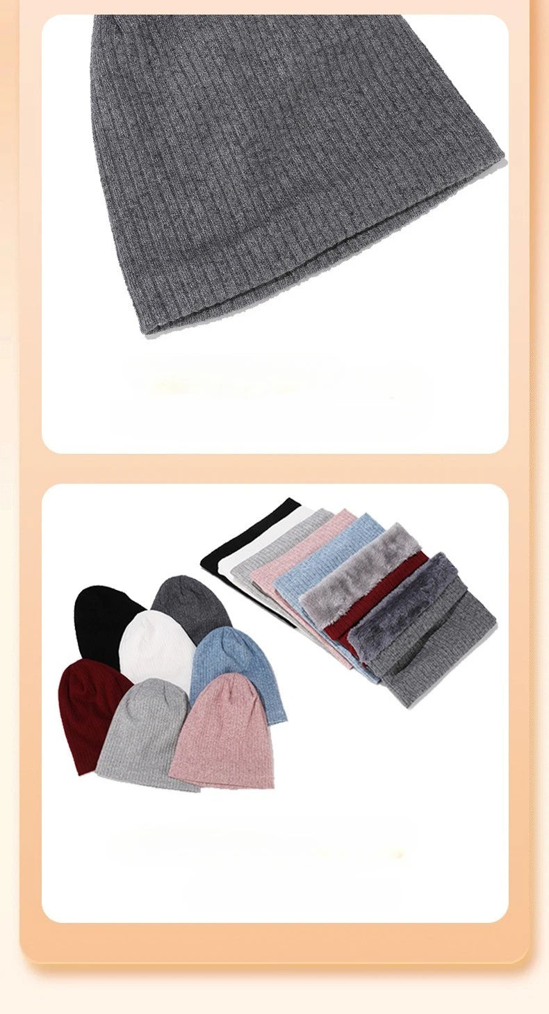 Winter hat, scarf, gloves, three piece set, men's and women's outdoor cold resistant scarf, ear protection, knitted hat