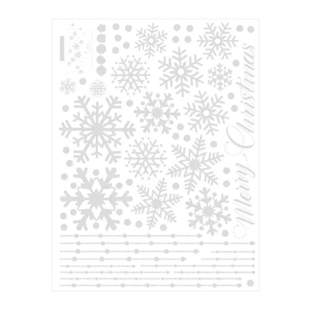 Christmas Wall Window Sticker Decoration Self Adhesive Hanging Snow Snowman Ball Tree Santa Stickers Glass Xmas Decor