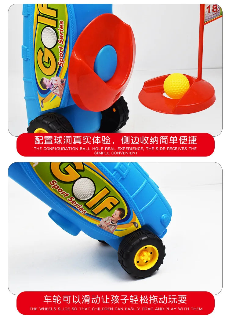 Kid's Indoor Outdoor Sports Toys Golf Club Sets Parent-child Interaction Develop Children's Athletic Ability Outdoor Games Toys
