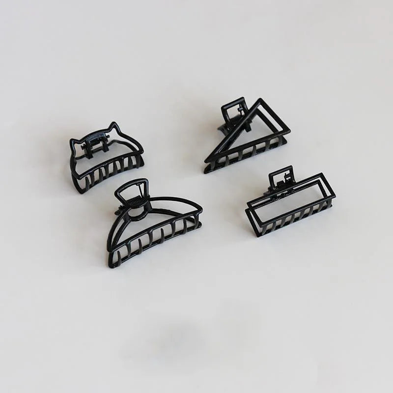 Women New Fashion Black Small Metal Claw Clips Headdress for Girls Mini Hair Clips Hairpins Barrettes Crab Clip Hair Accessories